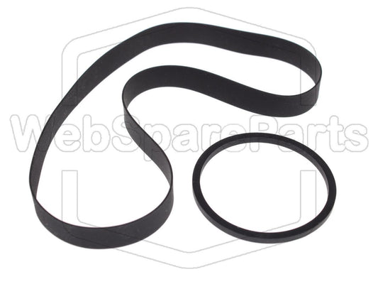 Hihnasarja ja varaosat videonauhurin korjaukseen Universum VR-2136