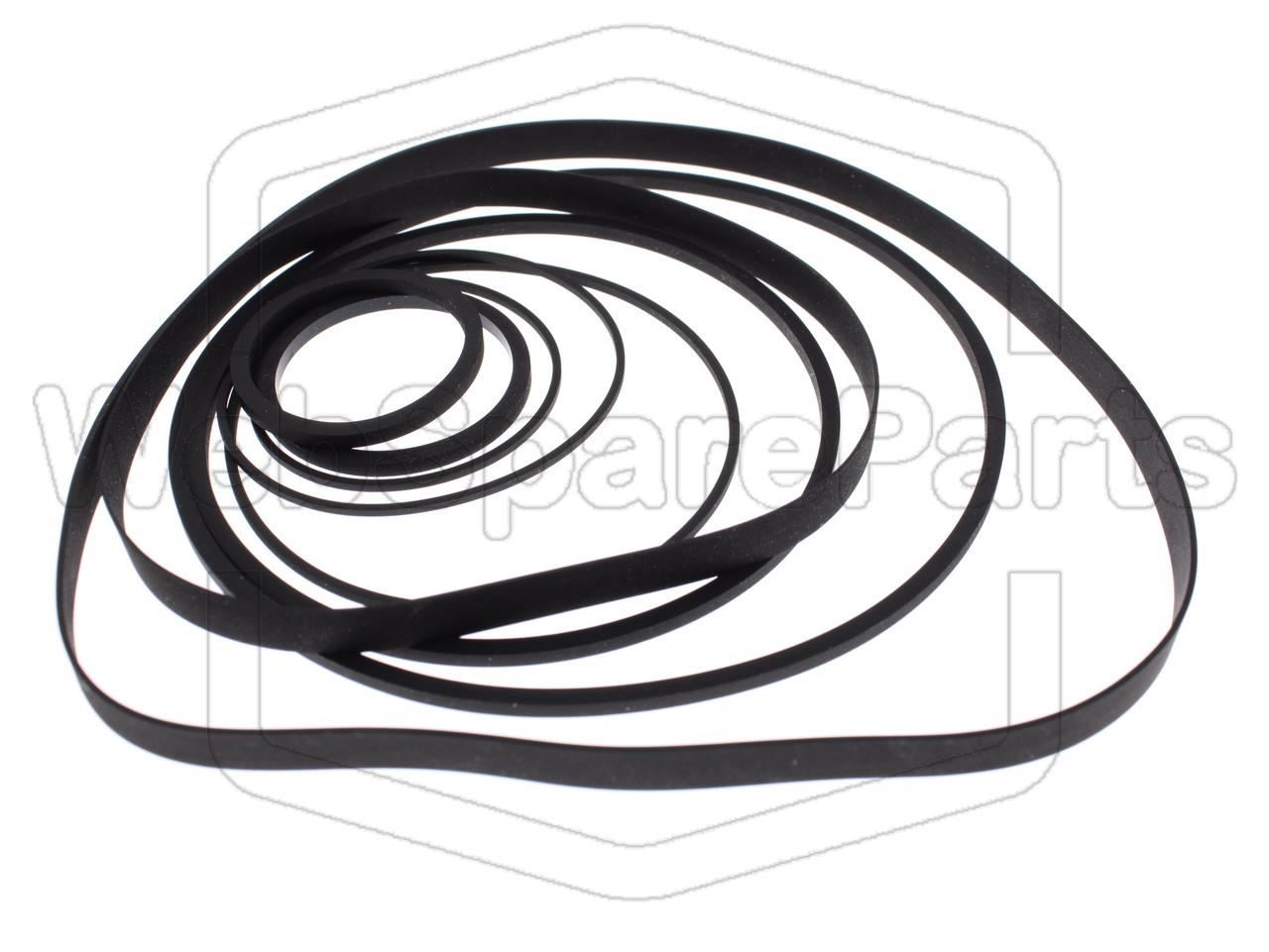 Hihnasarja ja varaosat videonauhurin korjaukseen Sharp VC-7750