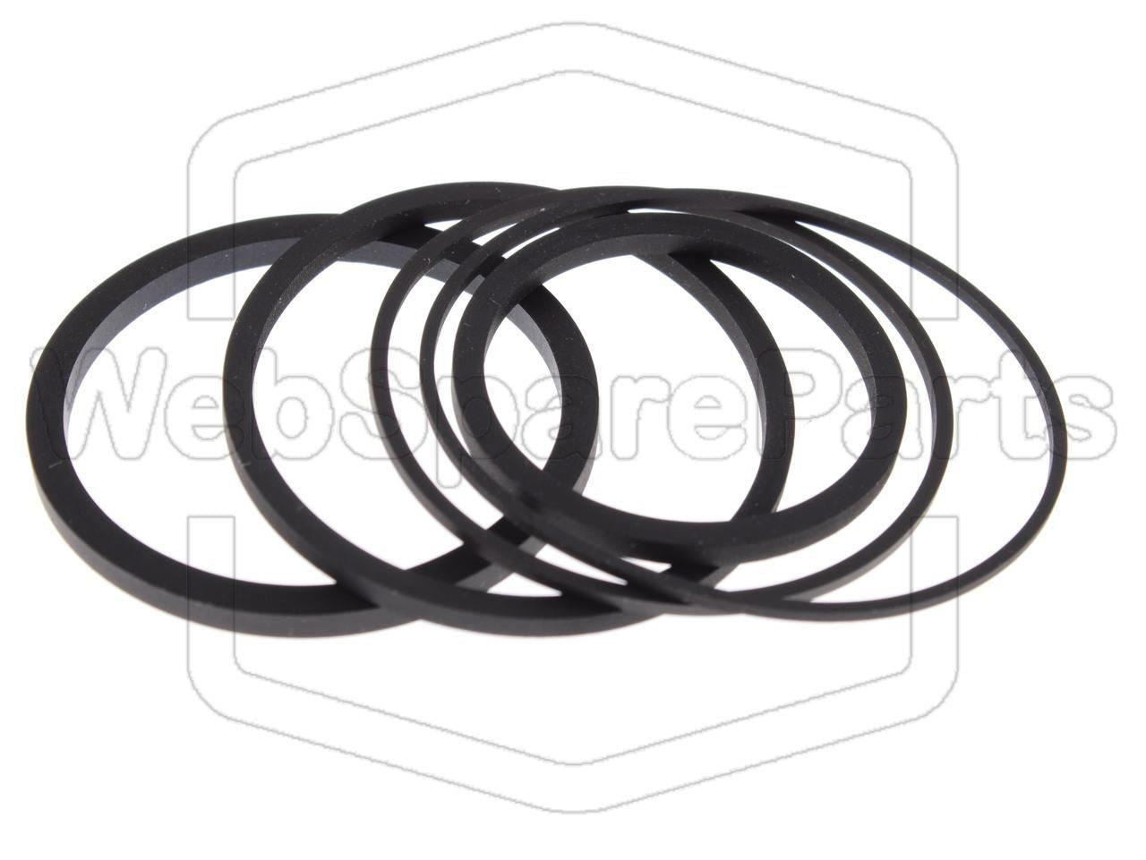 Hihnasarja ja varaosat videonauhurin korjaukseen Fisher VBS-9900 Betamax