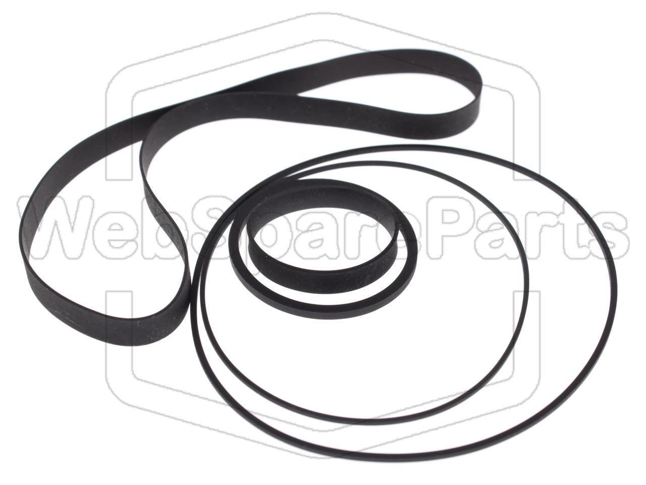 Hihnasarja ja varaosat videonauhurin korjaukseen Internacional V-805 Betamax