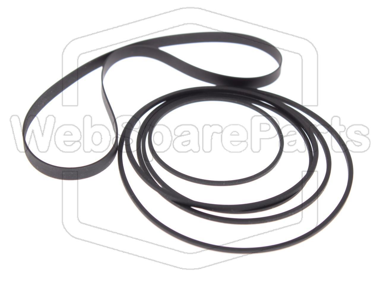 Varaosahihnasarja kaksoiskasettidekin Kenwood X-3WX (MIDI M-30)