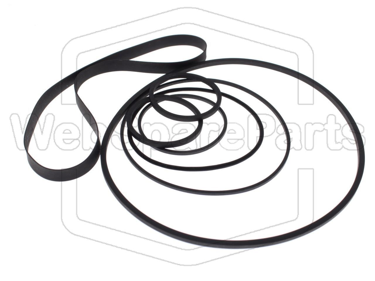 Hihnasarja ja varaosat videonauhurin korjaukseen Sony SL-3000 Betamax