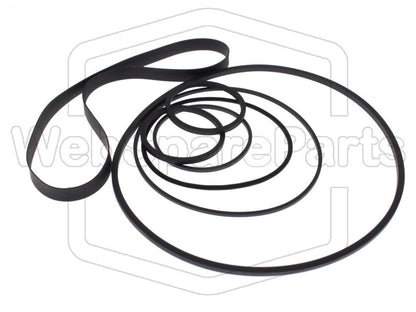 Hihnasarja ja varaosat videonauhurin korjaukseen Sony SL-3000 Betamax