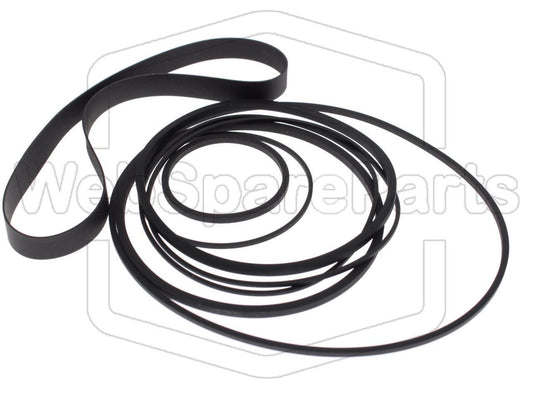 Hihnasarja ja varaosat videonauhurin korjaukseen Fujitsu General VG-200E