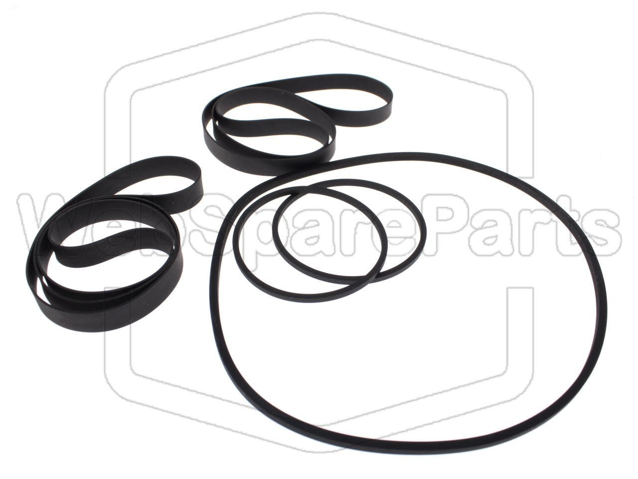 Hihnasarja ja varaosat videonauhurin korjaukseen Europhon EVR-101 Betamax