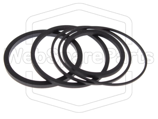 Hihnasarja ja varaosat videonauhurin korjaukseen Fisher VBS-7500 Betamax