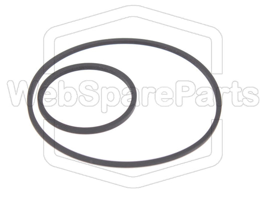 Hihnasarja kasettidekin hihnavetovaraosa Atari 410 Program