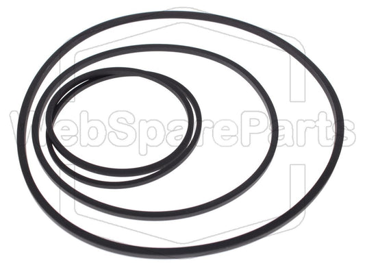 Hihnasarja ja varaosat videonauhurin korjaukseen Luxor 9255UK