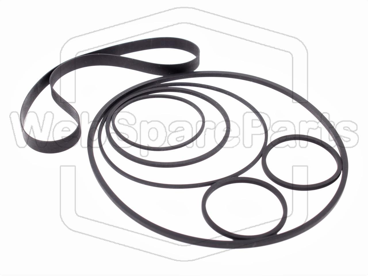 Hihnasarja ja varaosat videonauhurin korjaukseen Sony SL-3000 Betamax