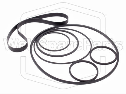 Hihnasarja ja varaosat videonauhurin korjaukseen Sony SL-3000 Betamax