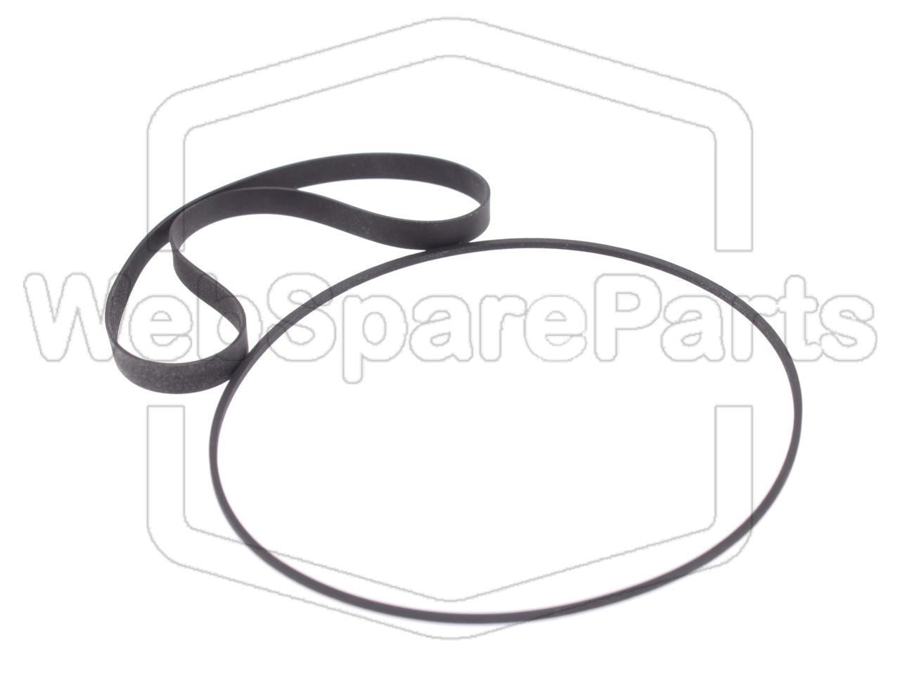 Hihnasarja kasettidekin hihnavetovaraosa Akai GX-F35– versio 2