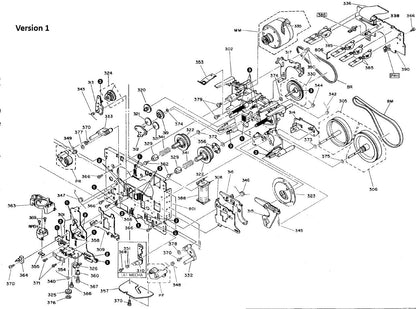 Varaosahihnasarja kaksoiskasettidekin Kenwood KX-W6040 US