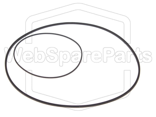 Hihnasarja kasettidekin hihnavetovaraosa Kenwood KX-700