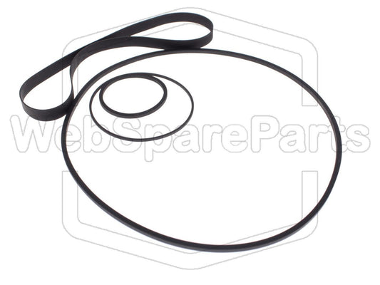 Hihnasarja ja varaosat videonauhurin korjaukseen Dual VR-70