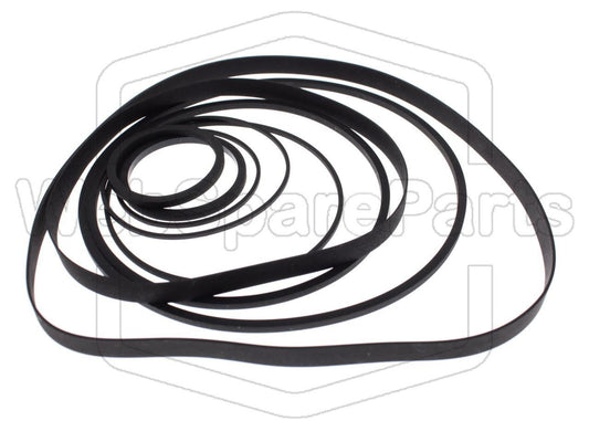 Hihnasarja ja varaosat videonauhurin korjaukseen Sharp VC-8000