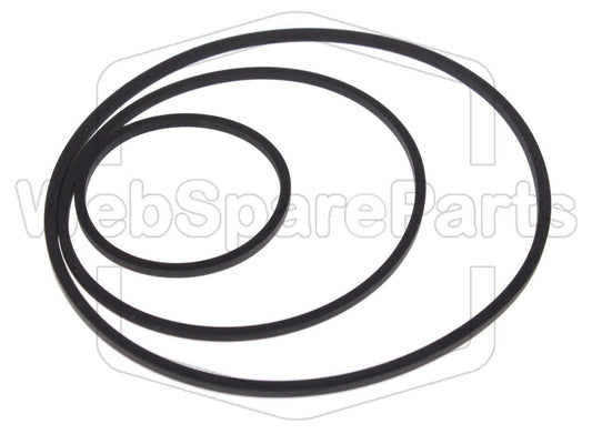 Hihnasarja ja varaosat videonauhurin korjaukseen Nordmende V-1000M0